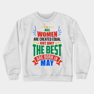 MAY Birthday Special - WOMEN Crewneck Sweatshirt